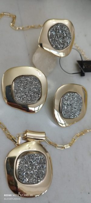 Conjunto Drusa platina.