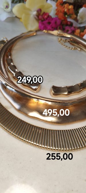 Aros variedades em 
formas e tamanhos.