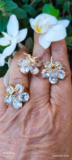 Conjunto maravilhoso em pedras Espinelio