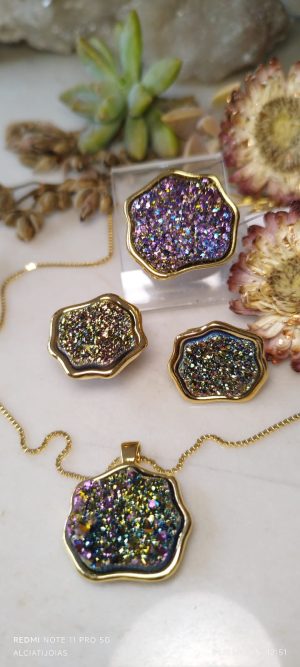 Conjunto Drusa Multicolorida