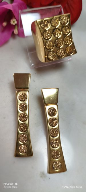 Conjunto luxo Drusa Ouro