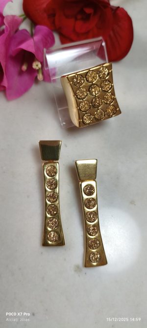 Conjunto luxo Drusa Ouro