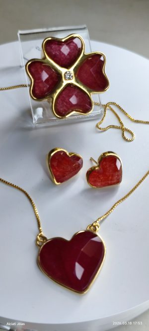 Conjunto Jade Vermelho