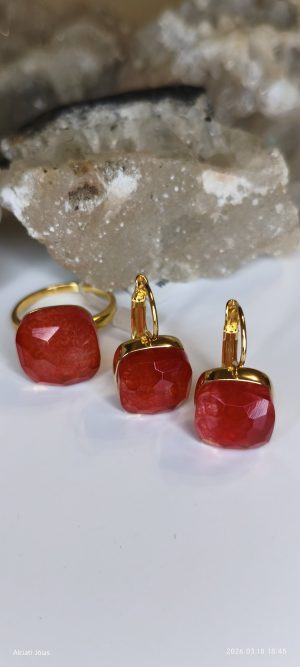 Conjunto Jade Vermelho