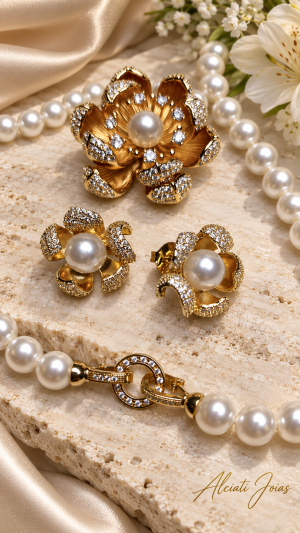 Conjunto Pérola Shell